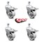 Service Caster Semi Steel Swvl TS Caster w/RB w/4" Wheel&12mm Stem-4 Swvl w/TTL BRK, 4PK SCC-TSTTL20S415-SSR-M1215-4 - alternate 3